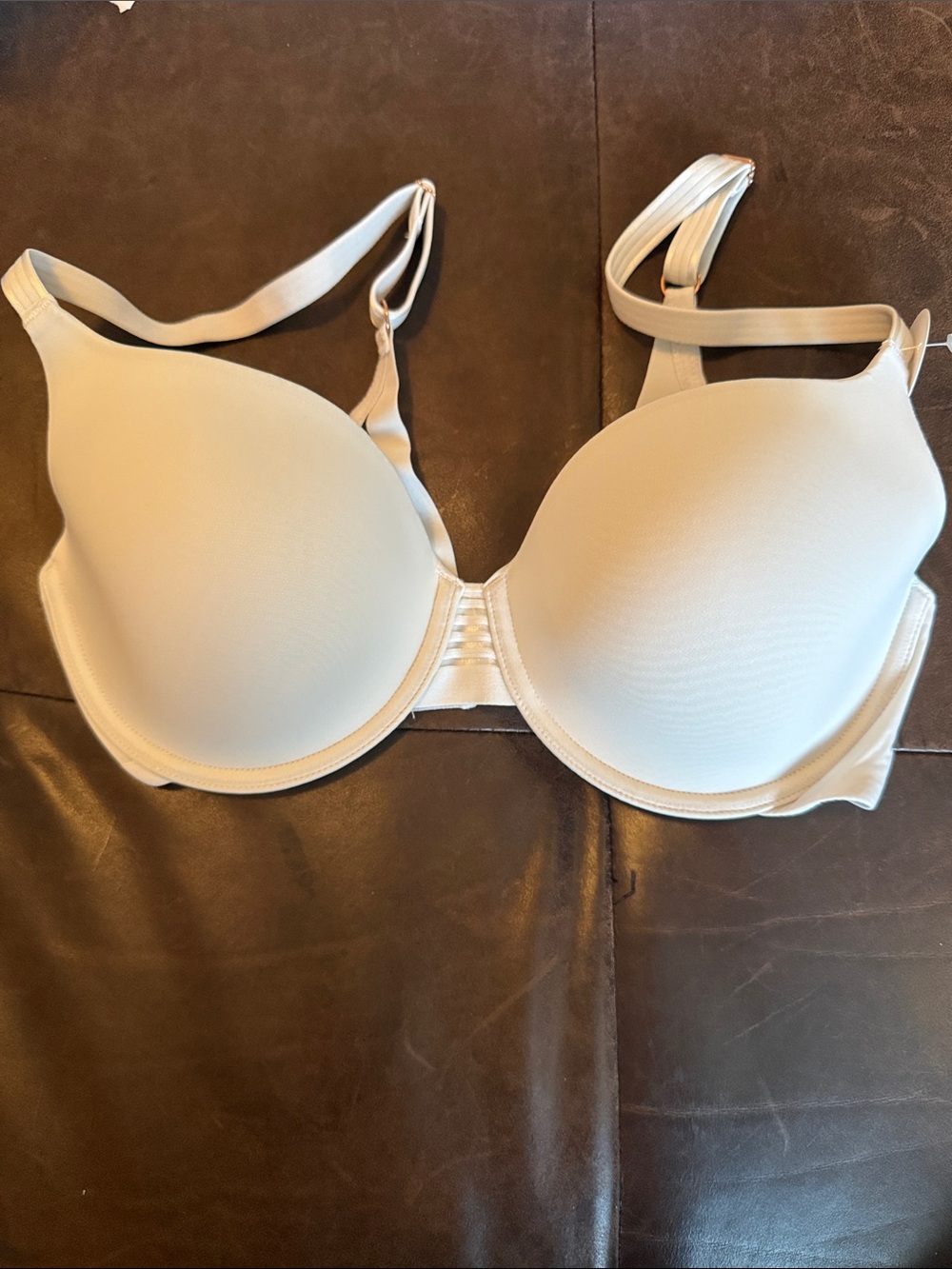 Le Mystère Second Skin Back Smoother T-Shirt Bra White 34D